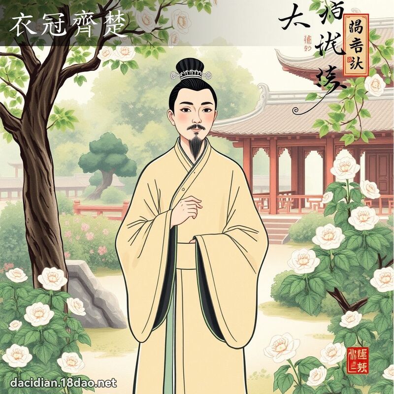 衣冠齐楚 配图
