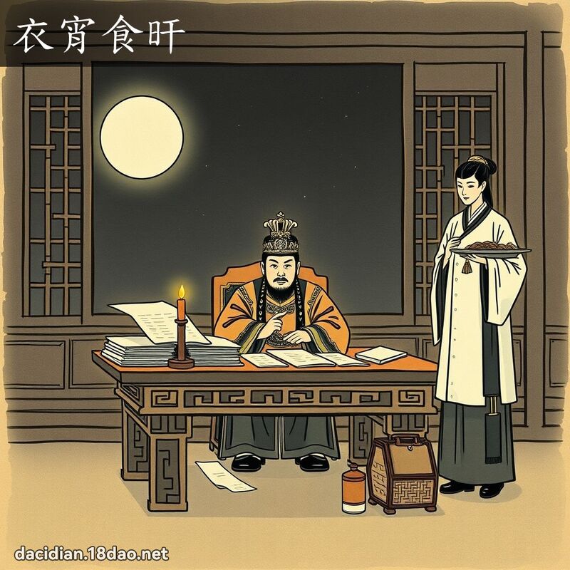 衣宵食旰 配图