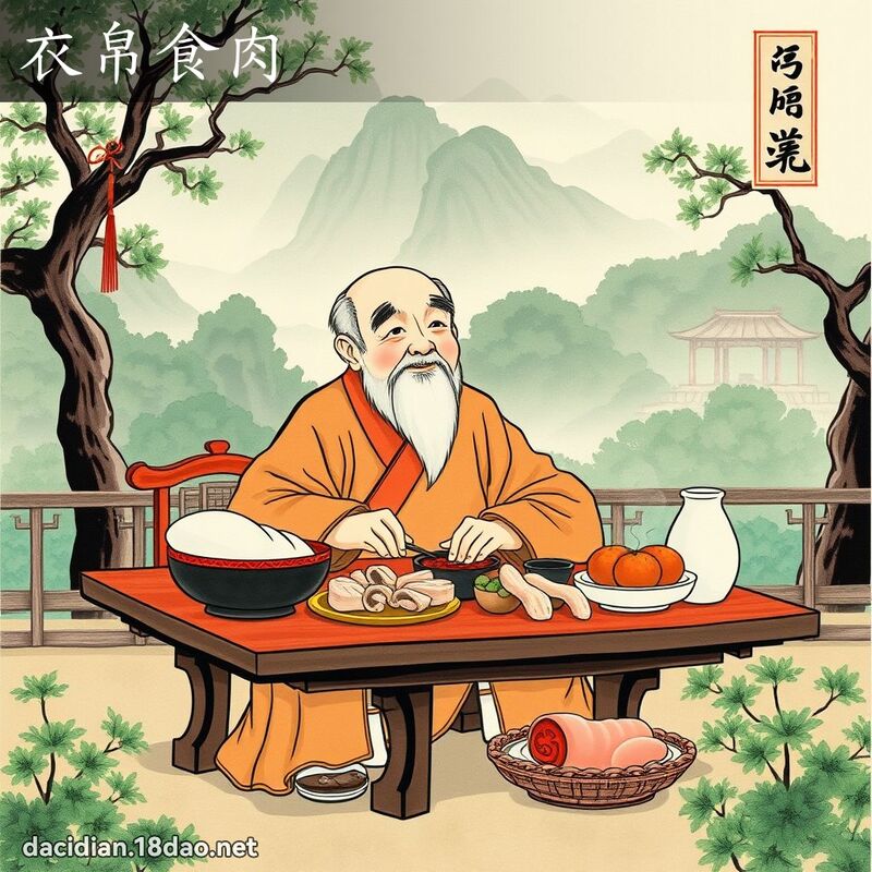 衣帛食肉 配图