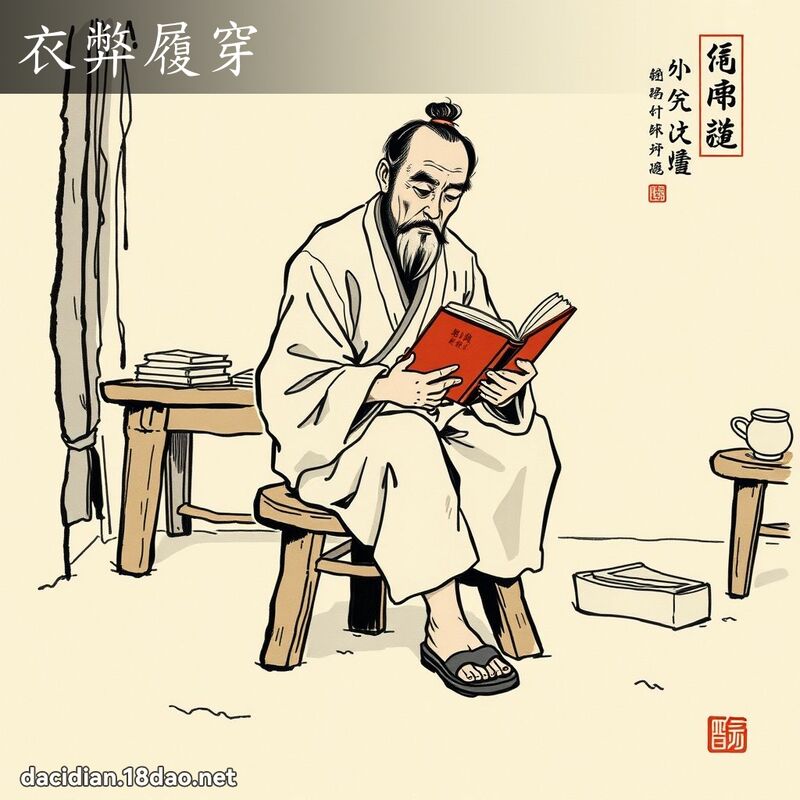 衣弊履穿 配图