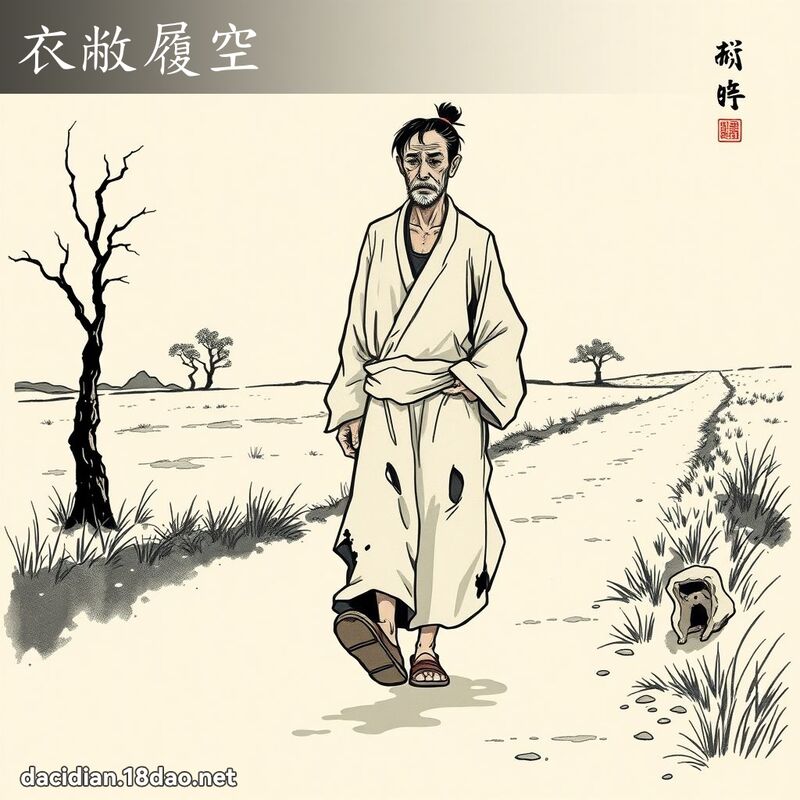 衣敝履空 配图