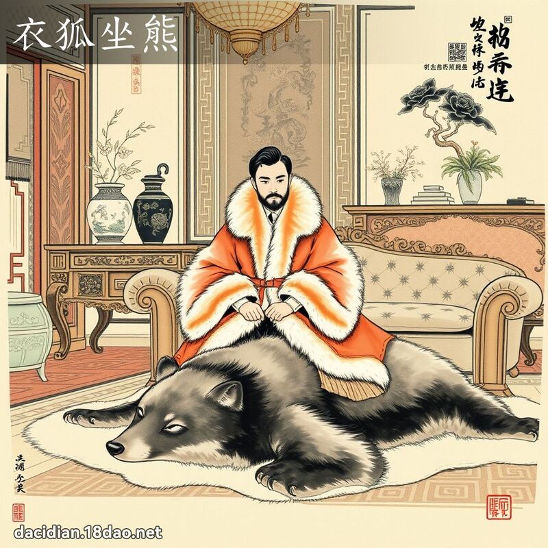 衣狐坐熊 配图