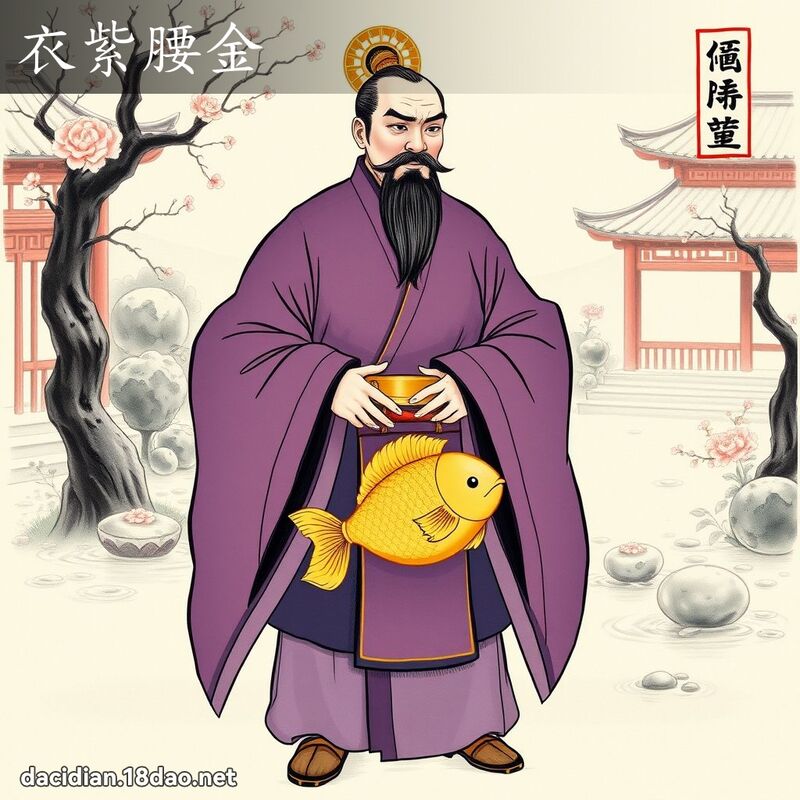 衣紫腰金 配图