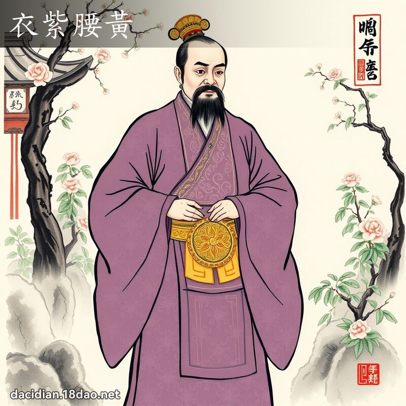 衣紫腰黄 配图