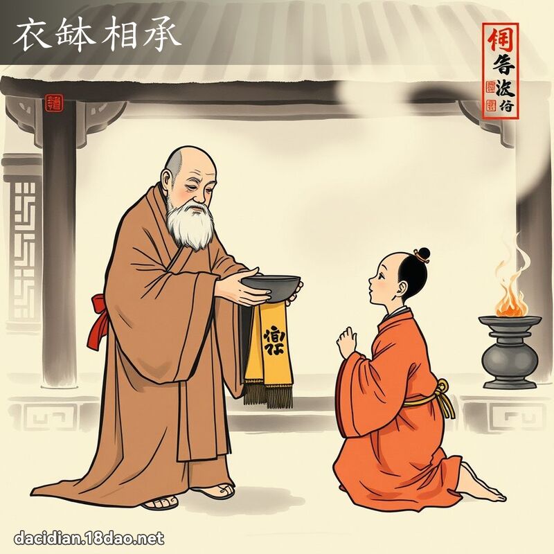 衣钵相承 配图