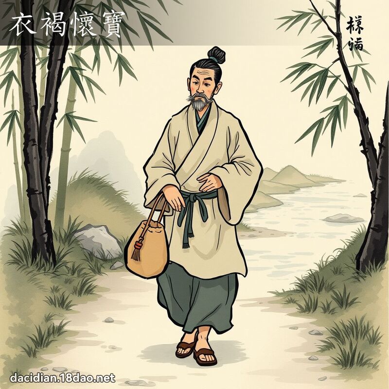 衣褐怀宝 配图