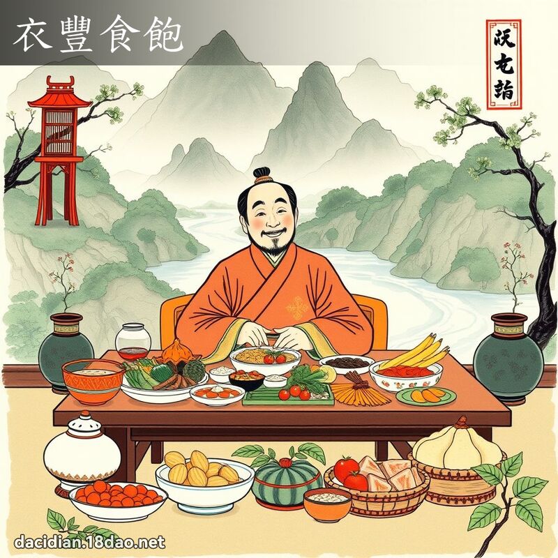 衣丰食饱 配图