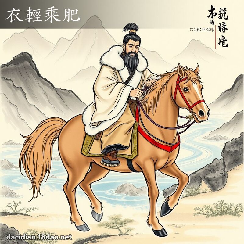 衣轻乘肥 配图