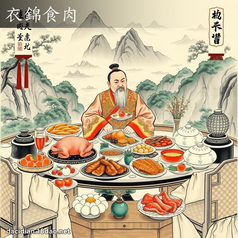 衣锦食肉 配图