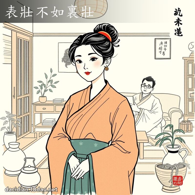 表壮不如裏壮 配图