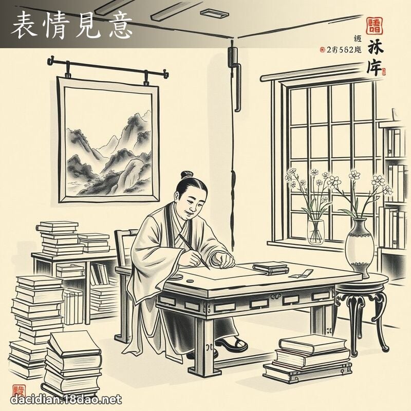 表情见意 配图