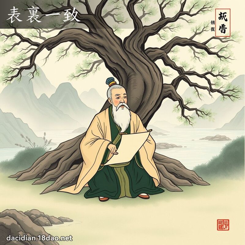 表裏一致 配图