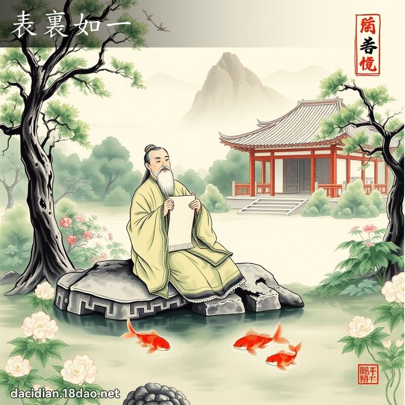 表裏如一 配图