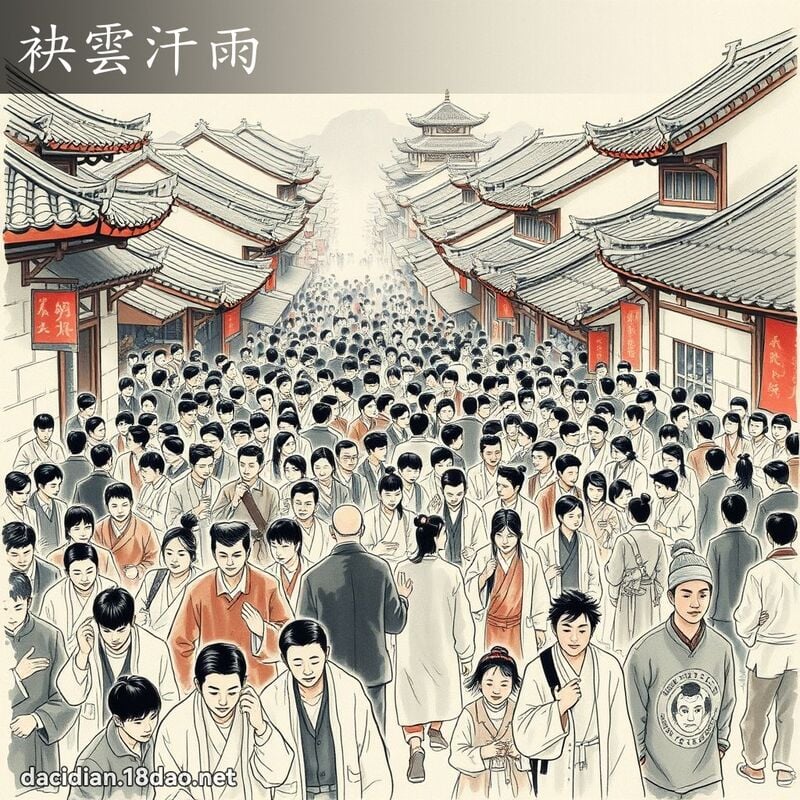 袂云汗雨 配图