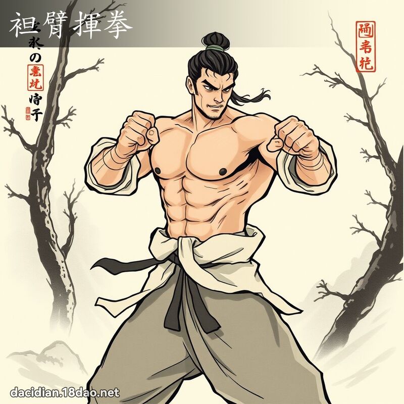 袒臂挥拳 配图