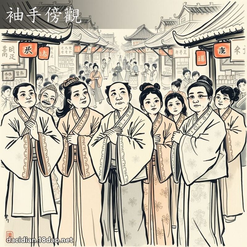 袖手傍观 配图