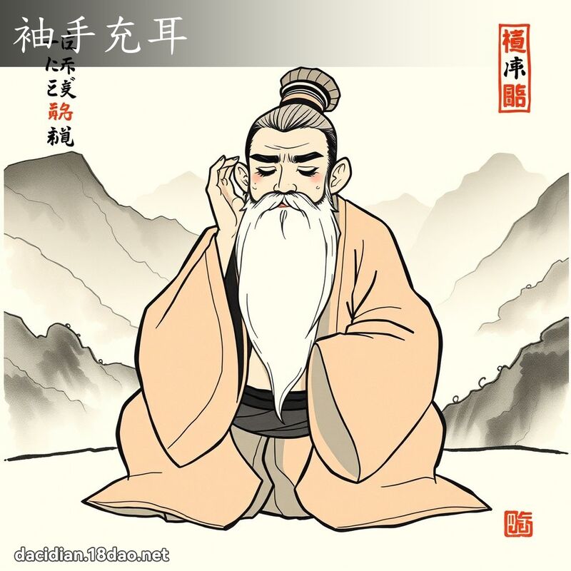 袖手充耳 配图