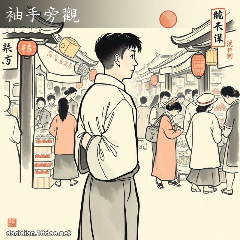 袖手旁观 配图
