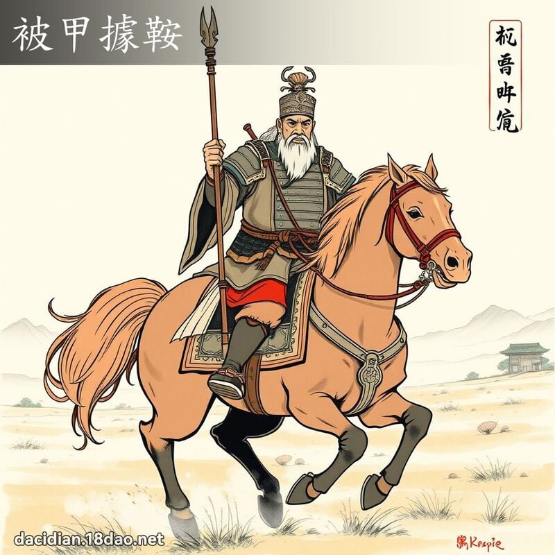 被甲据鞍 配图