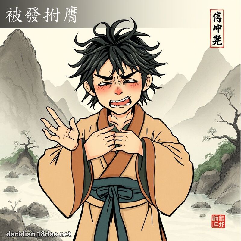 被发拊膺 配图