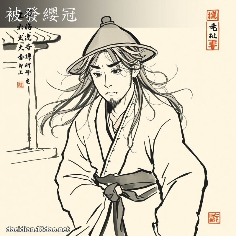 被发缨冠 配图