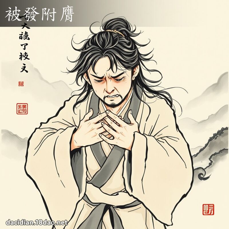 被发附膺 配图