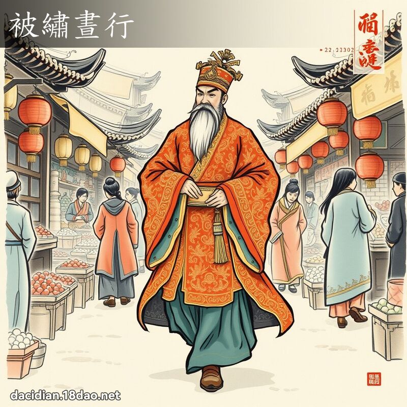 被绣昼行 配图