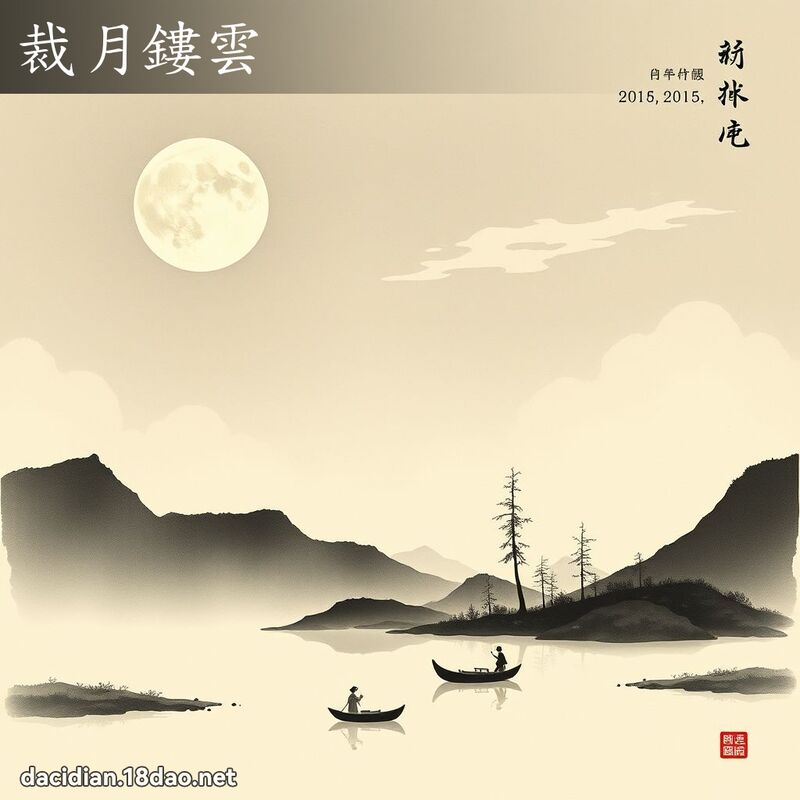 裁月鏤云 配图