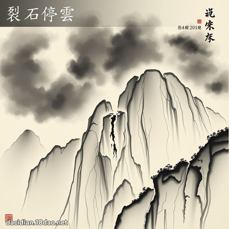裂石停云 配图
