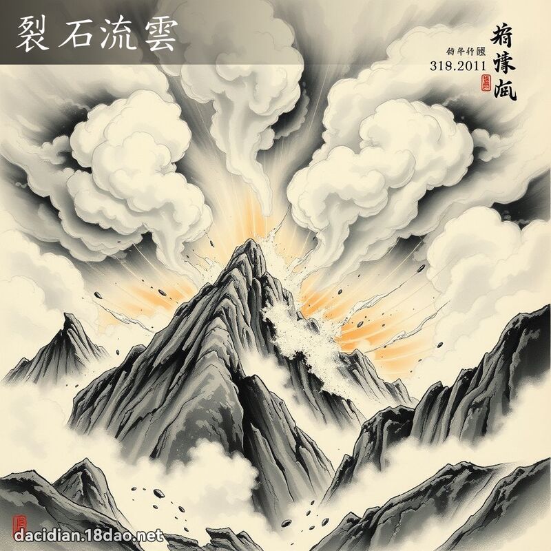 裂石流云 配图