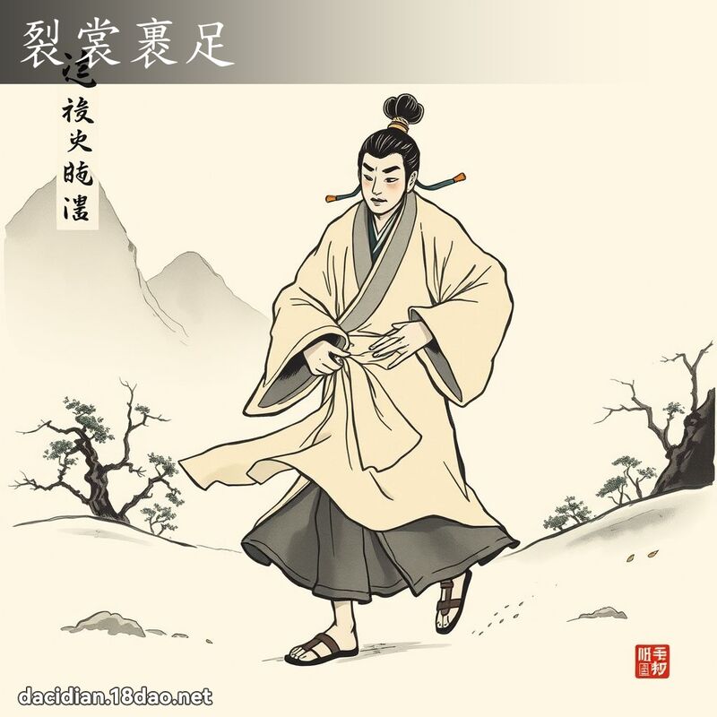 裂裳裹足 配图