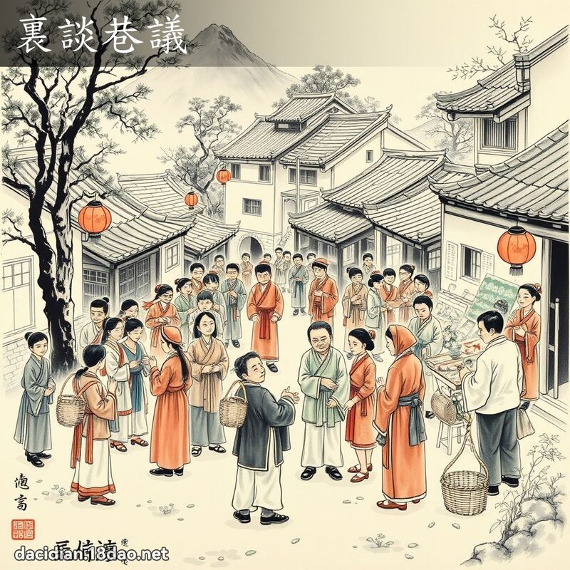 裏谈巷议 配图
