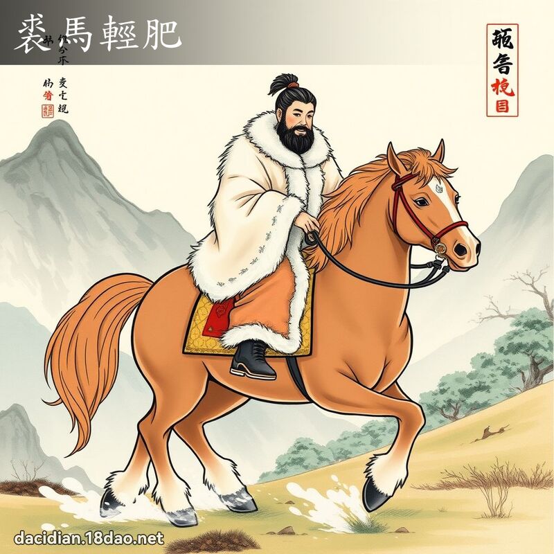 裘马轻肥 配图