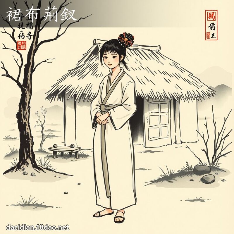 裙布荆釵 配图