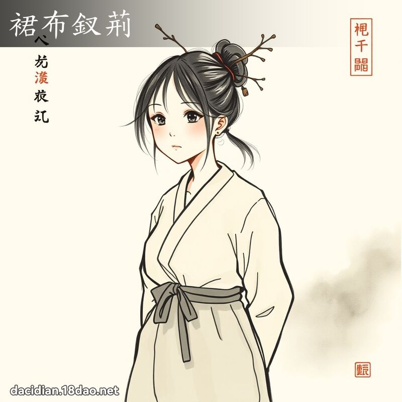 裙布釵荆 配图
