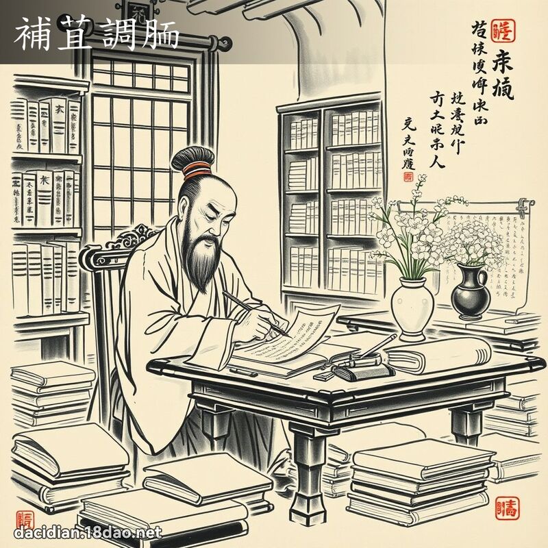 补苴调胹 配图