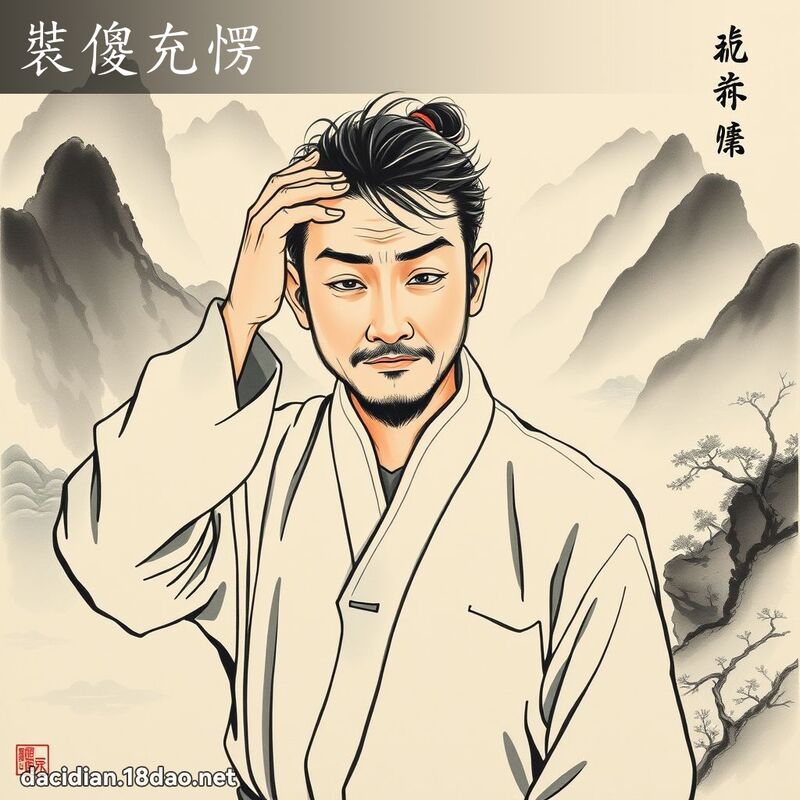 装傻充愣 配图