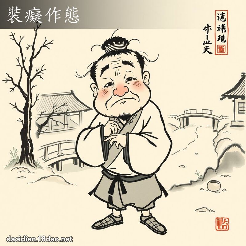 装痴作态 配图