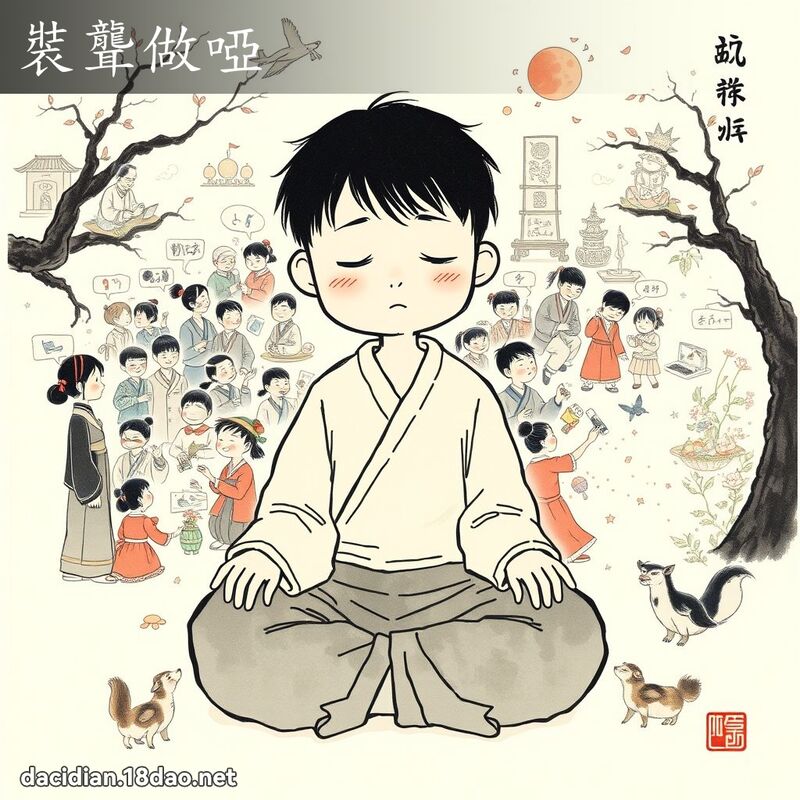 装聋做哑 配图