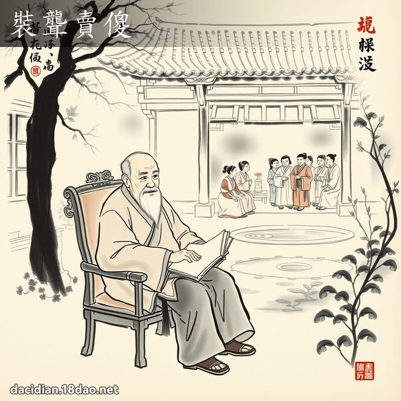 装聋卖傻 配图