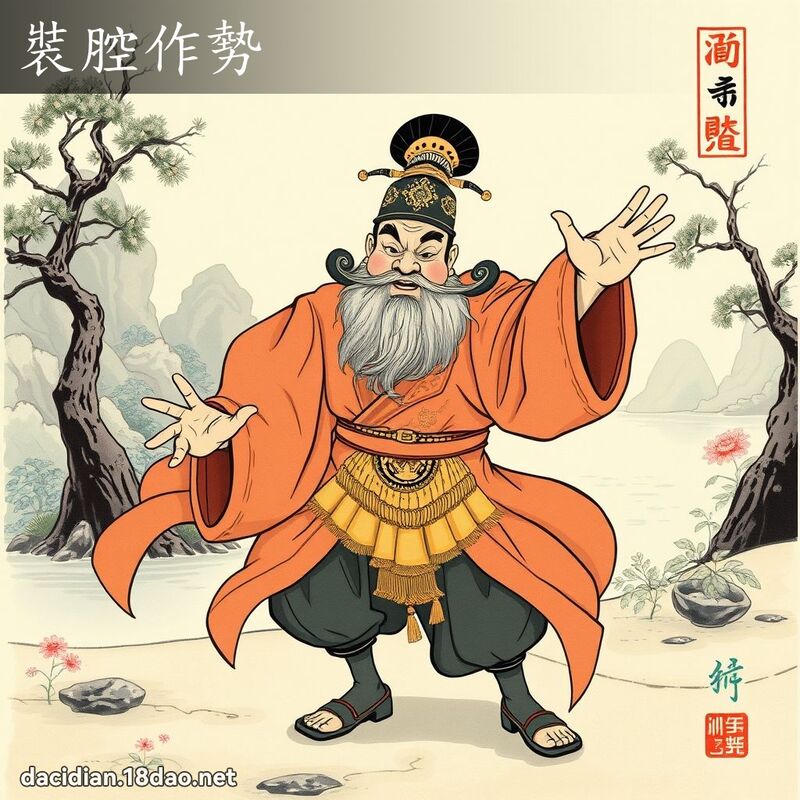 装腔作势 配图
