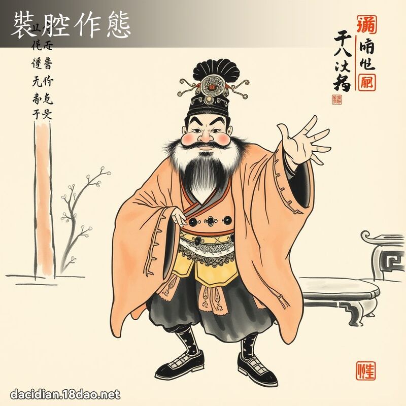 装腔作态 配图