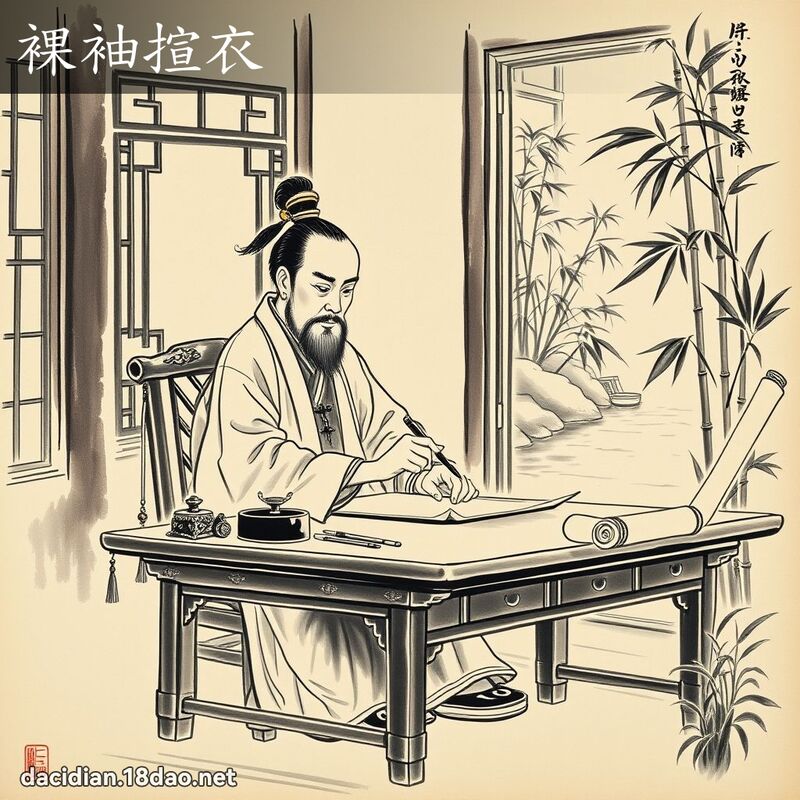 裸袖揎衣 配图