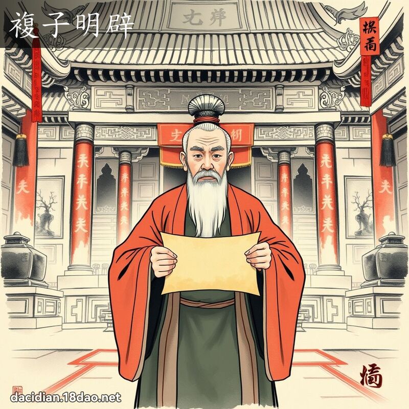 复子明辟 配图