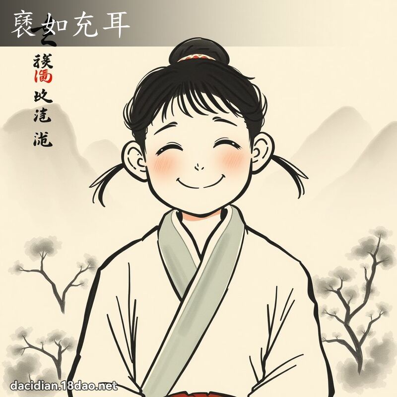 褎如充耳 配图