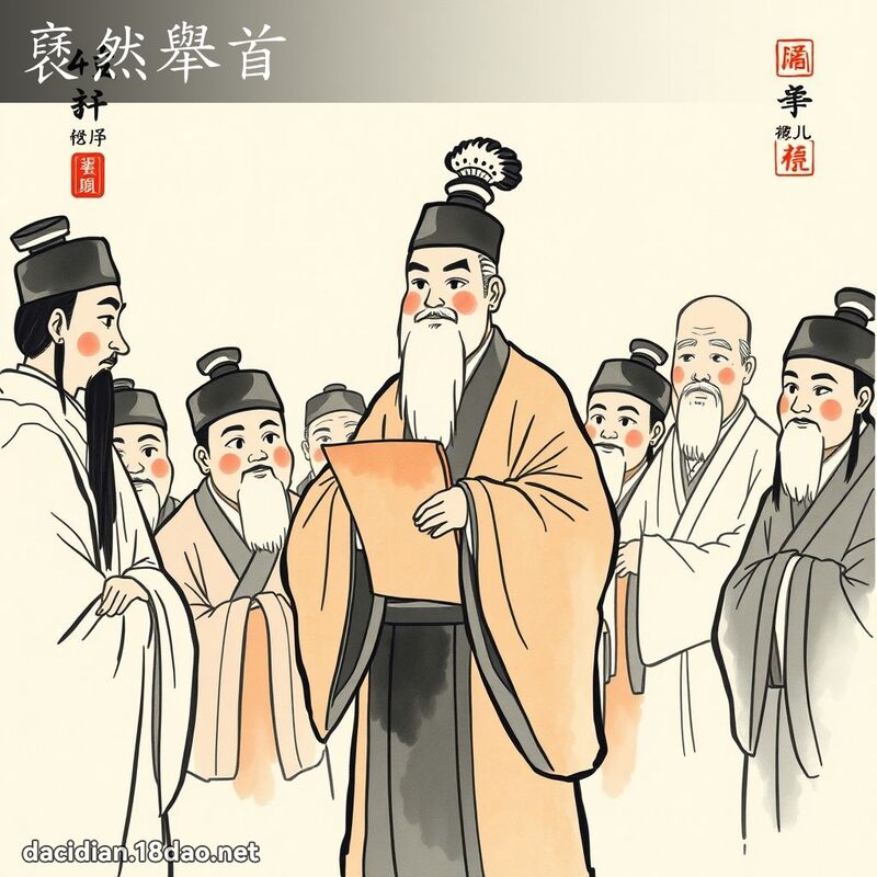 褎然举首 配图