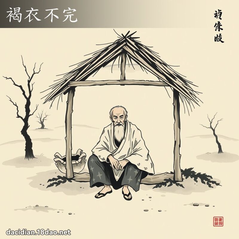 褐衣不完 配图