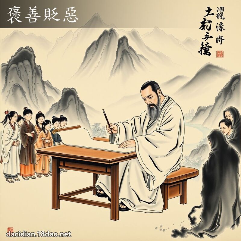 褒善贬恶 配图