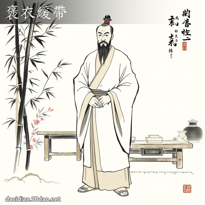 褒衣缓带 配图