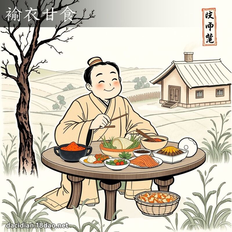 褕衣甘食 配图